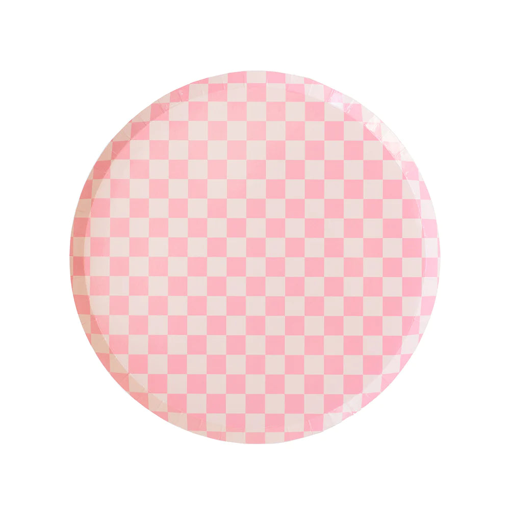 check it tickle me pink dessert plates by Jollity & co.