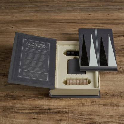 Wood checkers, dice, fabric dice cup and instructions from the vintage edition, shipping across Canada.