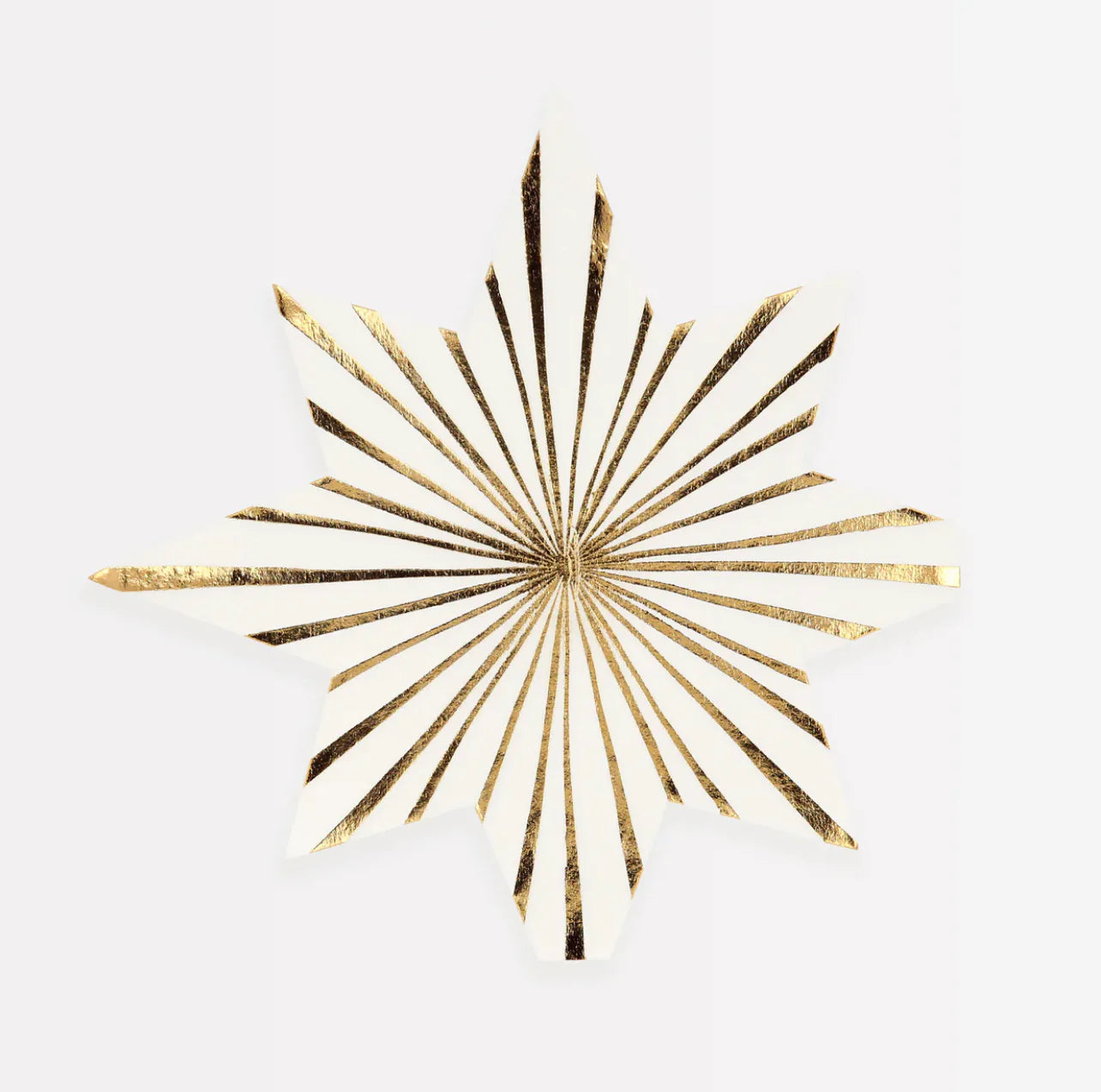 gold stripe star napkins by Meri Meri - pack of 16