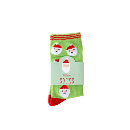 WHIMSY SANTA SCATTER SOCKS