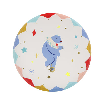 circus icon side plates by meri meri in 8 different designs 