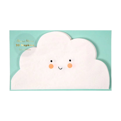 cloud shaped napkins by meri meri