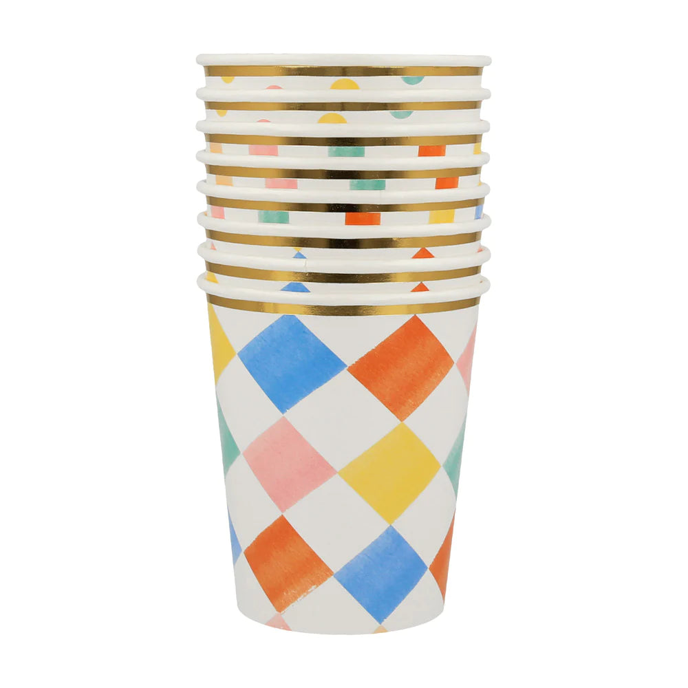 colourful cups by meri meri