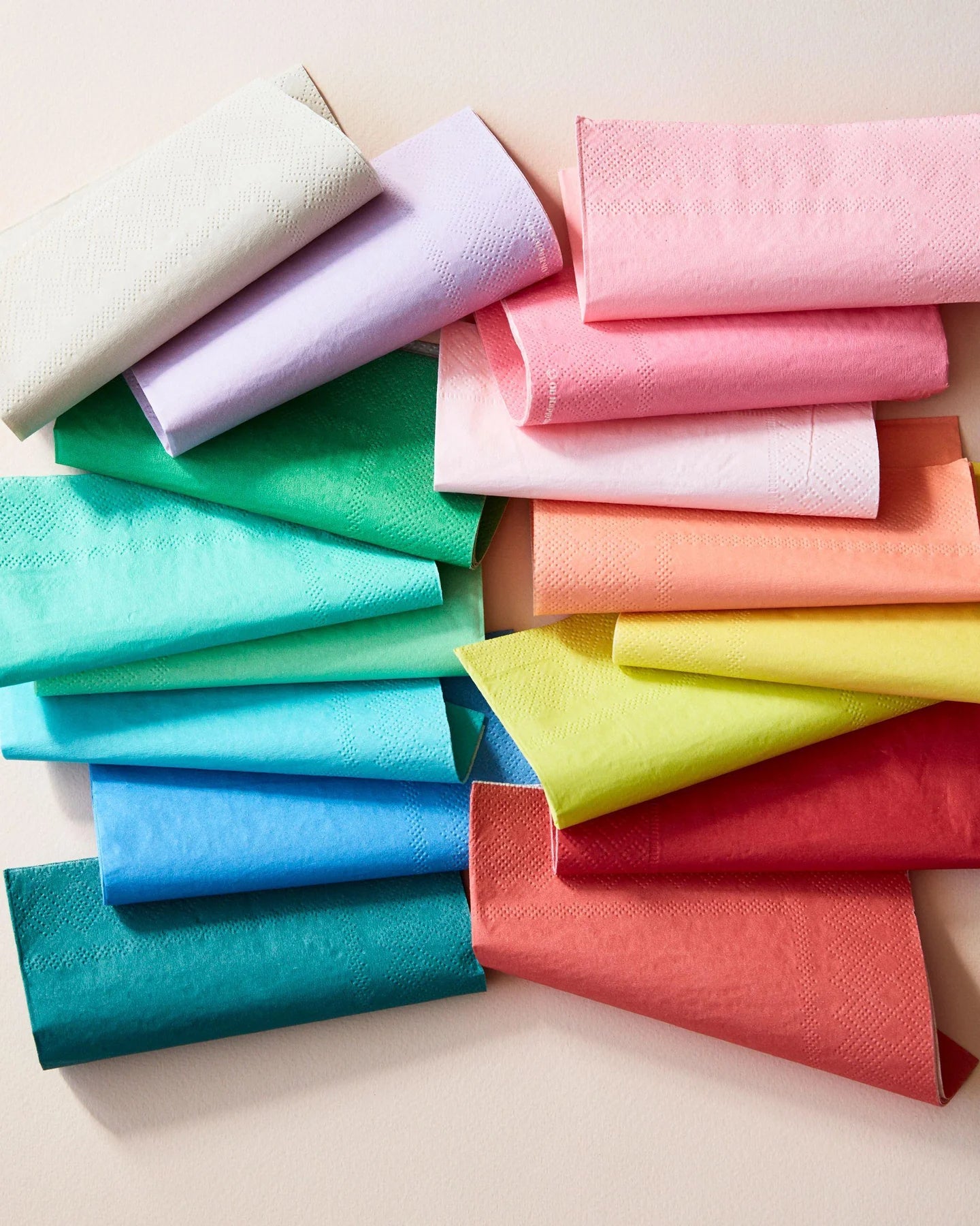 colourful dinner napkins by oh happy day