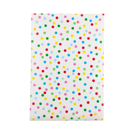 colourful polkadot table runner 