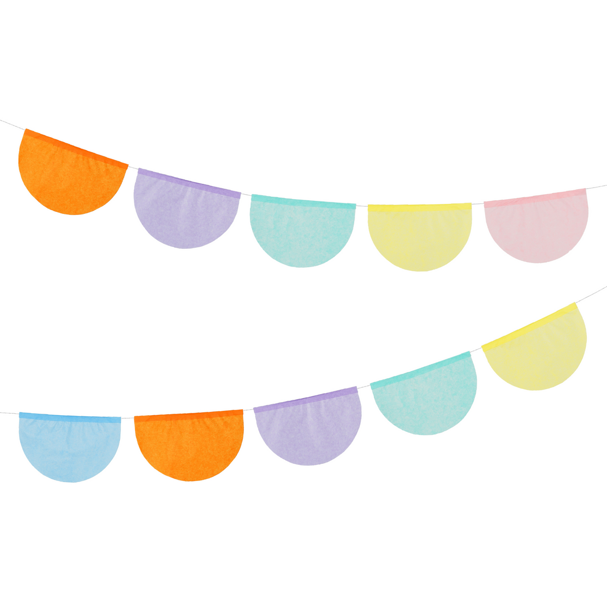 Tissue Banner COLOURFUL TISSUE PAPER BANNER – CONFETTIMYPARTY