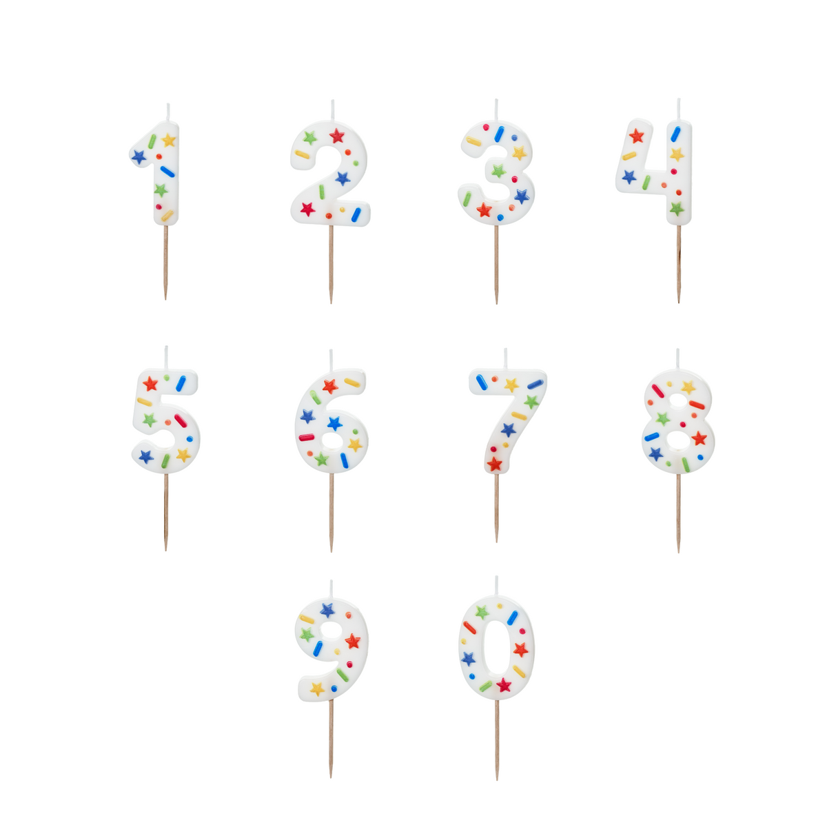CONFETTI NUMBER CANDLES – CONFETTIMYPARTY