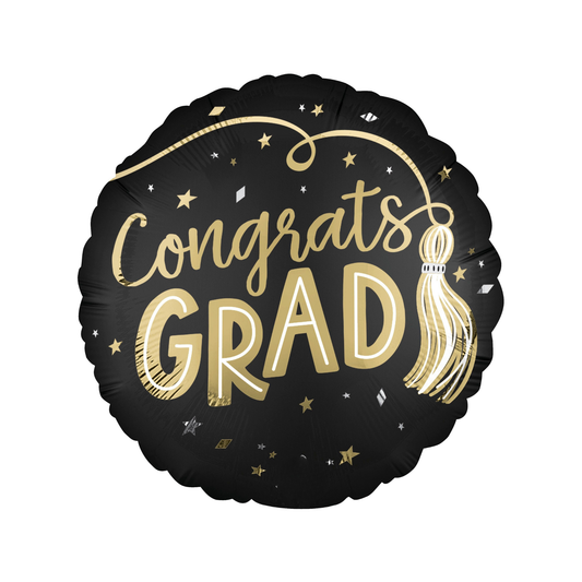 SATIN TASSEL CONGRATS GRAD BALLOON