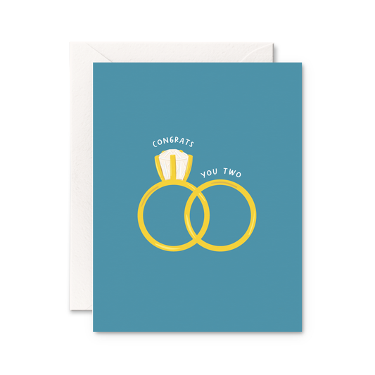 CONGRATS YOU TWO WEDDING CARD