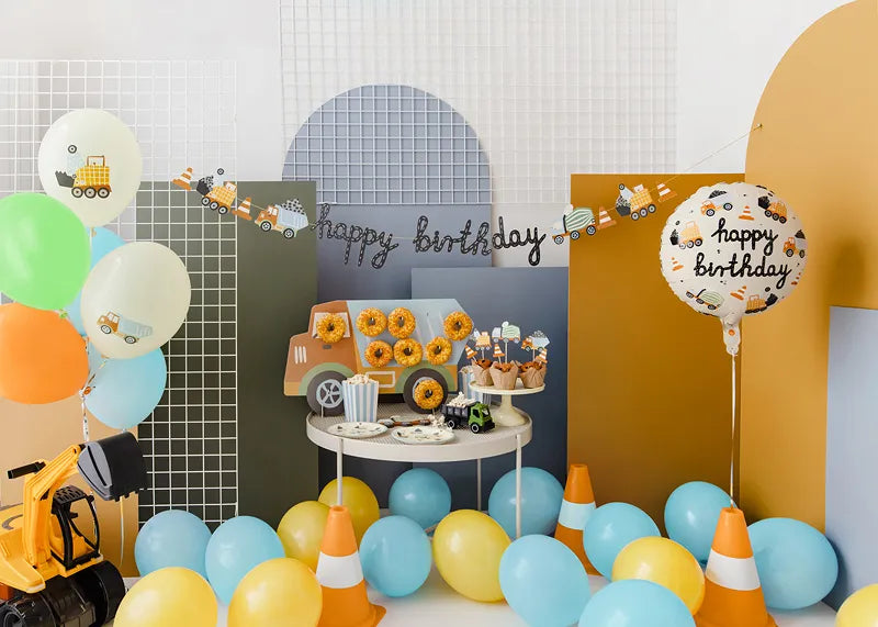 construction themed party supplies for kids