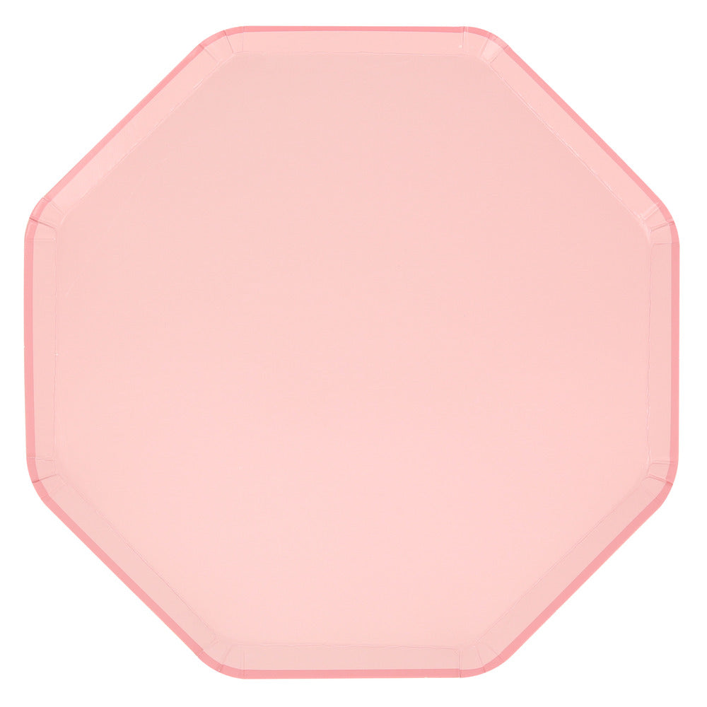 cotton candy pink dinner plates by meri meri