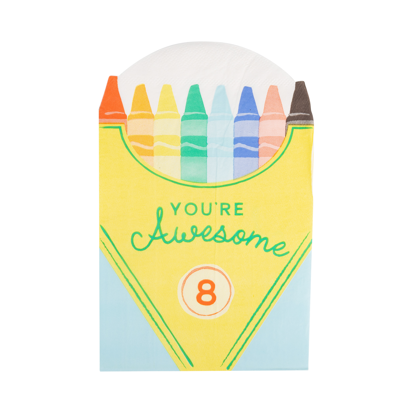 CRAYON BOX SHAPED NAPKINS