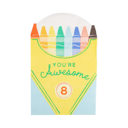 CRAYON BOX SHAPED NAPKINS