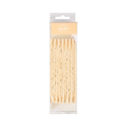 Cream tissue bunting banner sold in Toronto at our party shop. Perfect for baby showers and celebrations. Fast shipping across Canada.