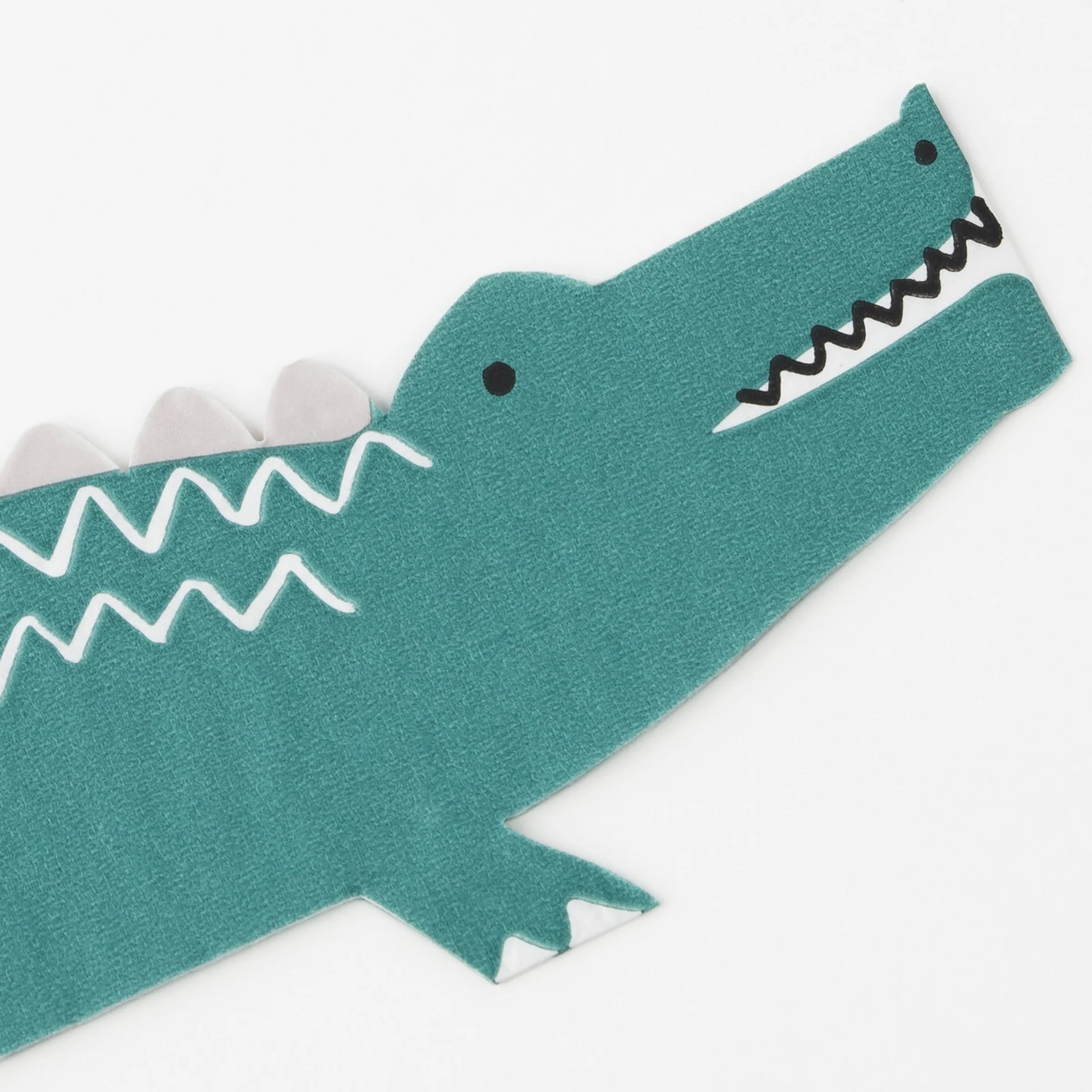 crocodile shaped napkins by meri meri