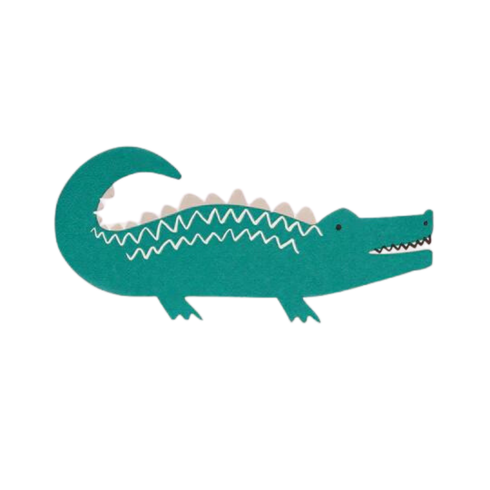 crocodile shaped napkins by meri meri