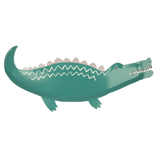 crocodile shaped plates by meri meri 