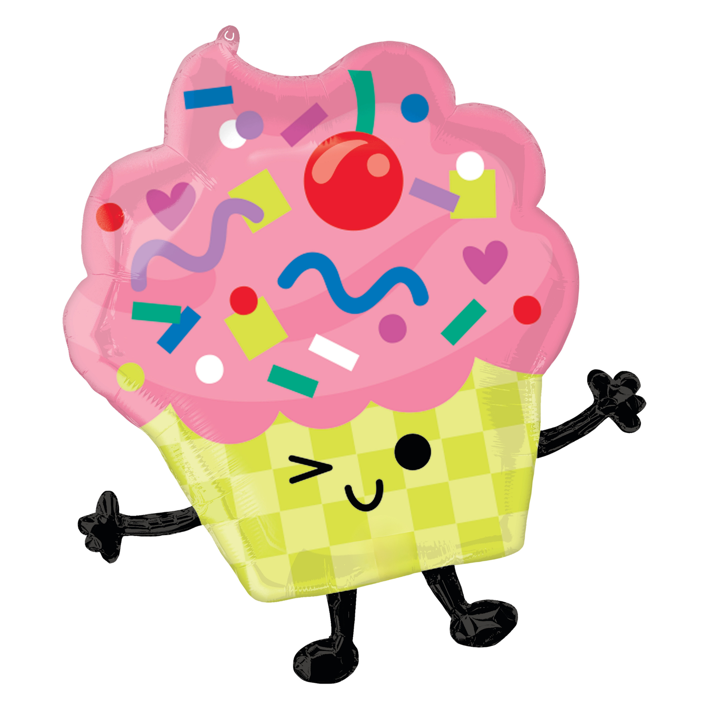 VIBRANT CUPCAKE BIRTHDAY FOIL BALLOON