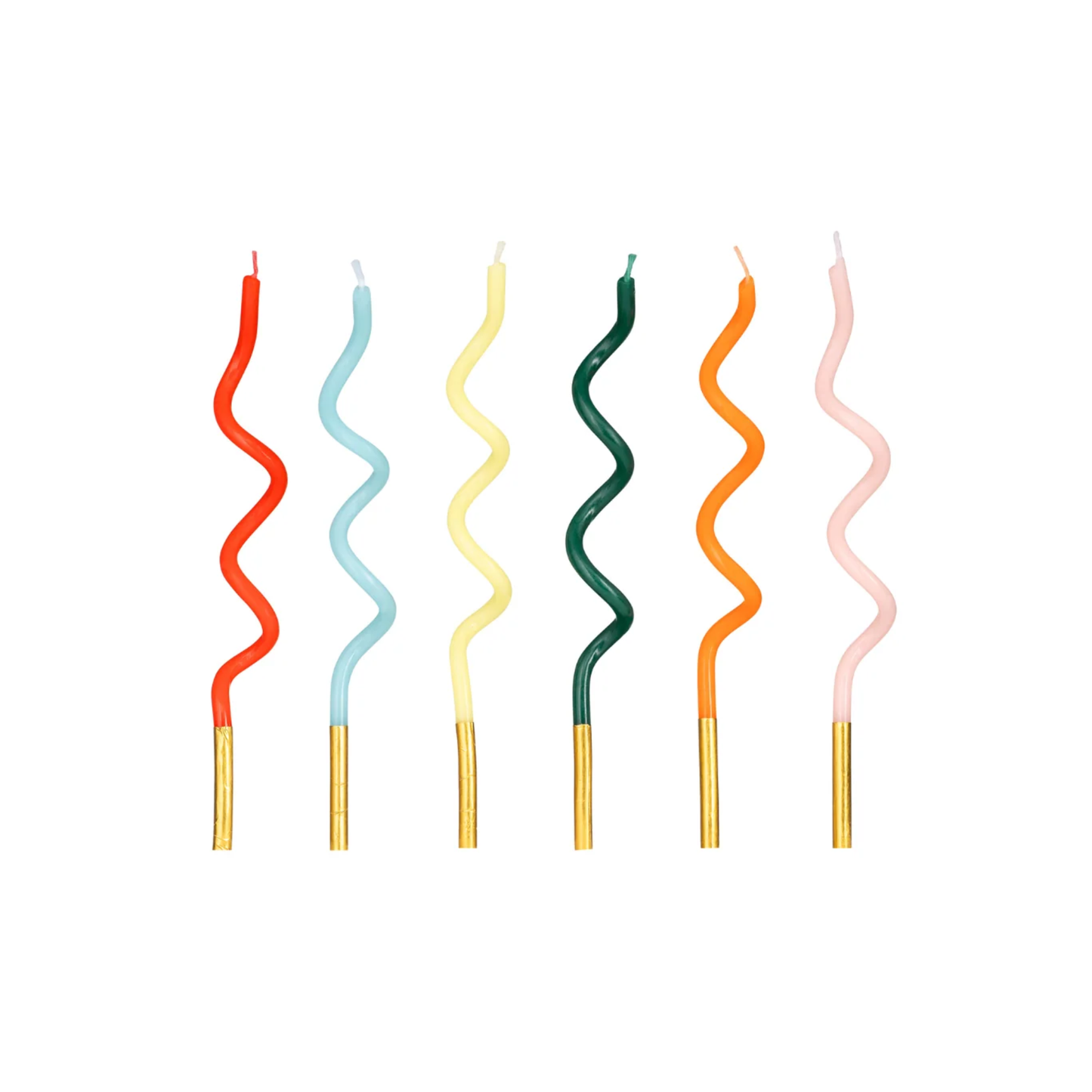 RAINBOW CURL BIRTHDAY CANDLES
