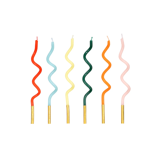 RAINBOW CURL BIRTHDAY CANDLES