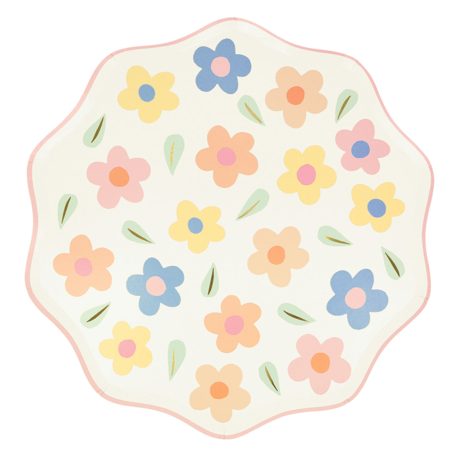 happy flowers dinner plates by meri meri
