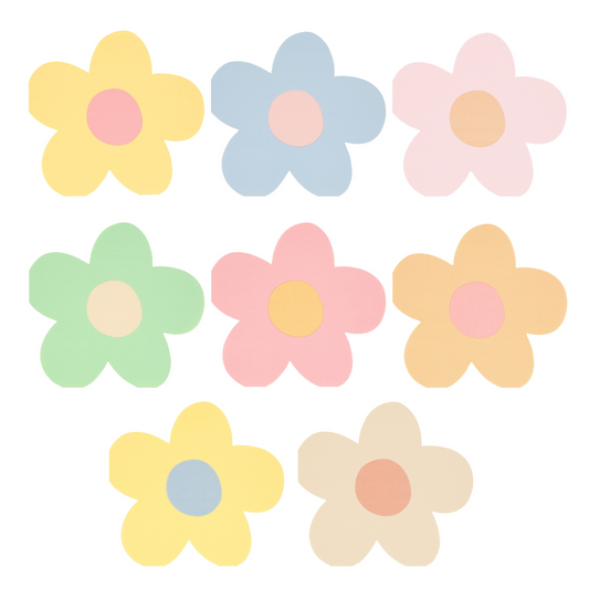 daisy shaped napkins by meri meri