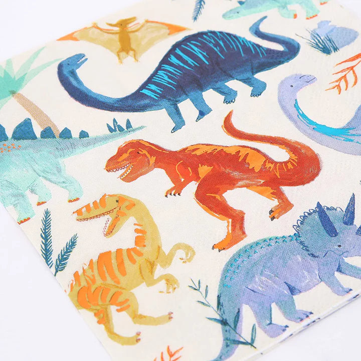 dinosaur kingdom napkins by meri meri