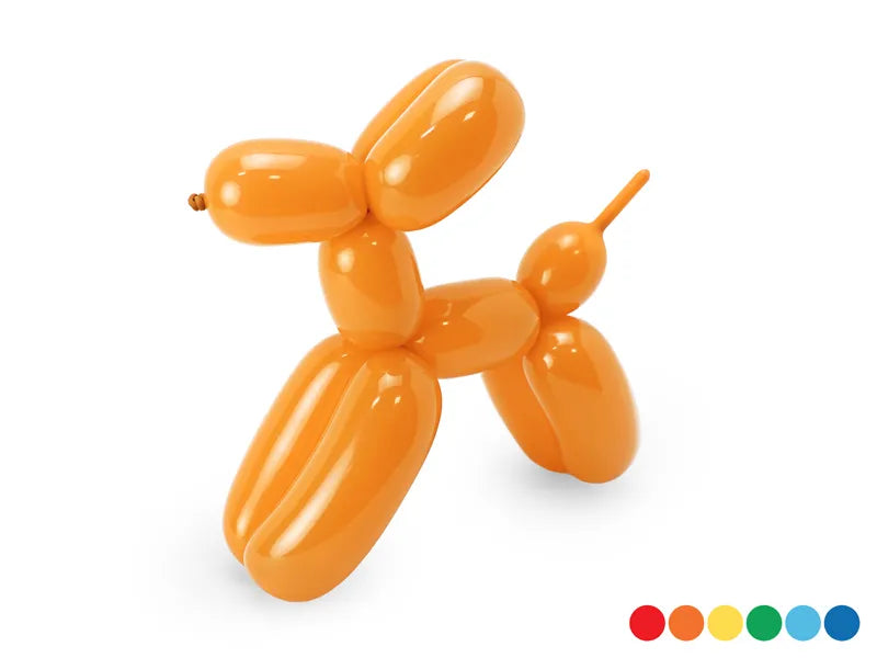 orange balloon dog