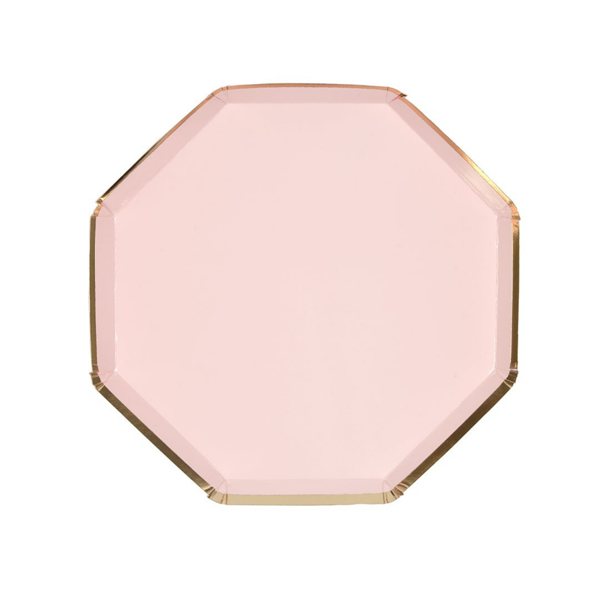 dusty pink side plates by meri meri