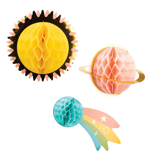 PLANETS HANGING HONEYCOMBS