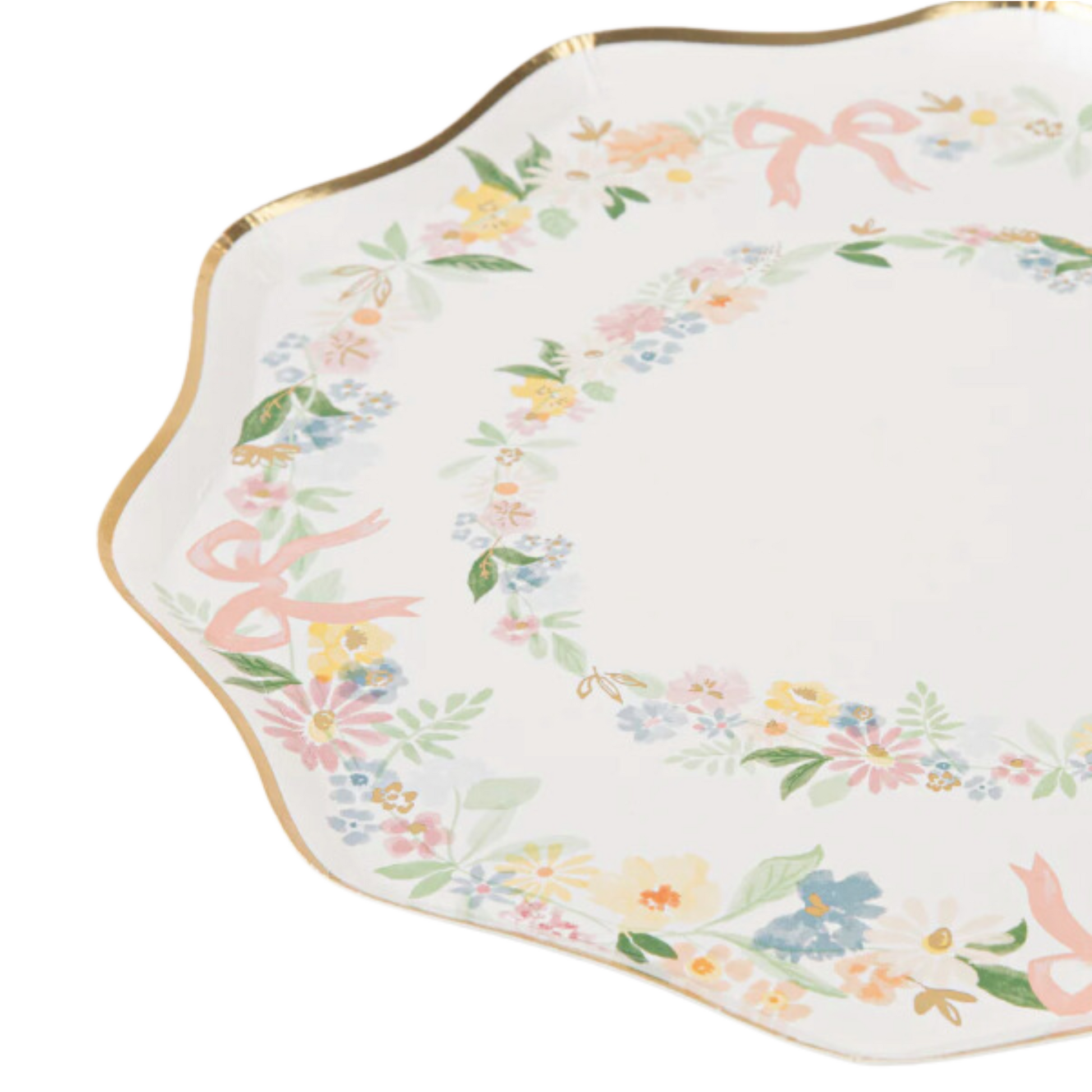 elegant floral side plates