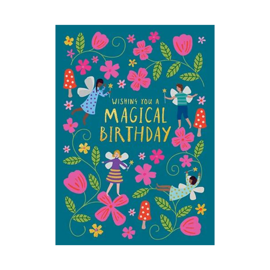 fairy garden magical birthday card