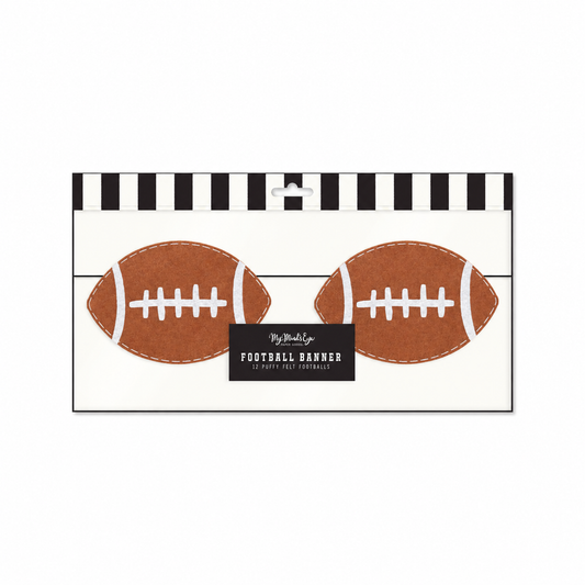 FOOTBALL PUFFY FELT BANNER