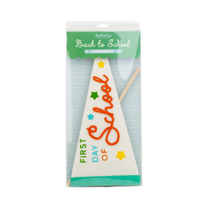 FIRST DAY OF SCHOOL FELT PENNANT