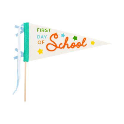 FIRST DAY OF SCHOOL FELT PENNANT