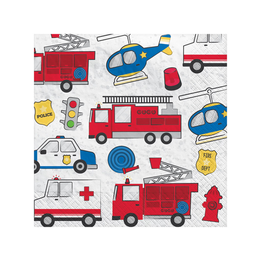 FIRST RESPONDERS LARGE NAPKINS