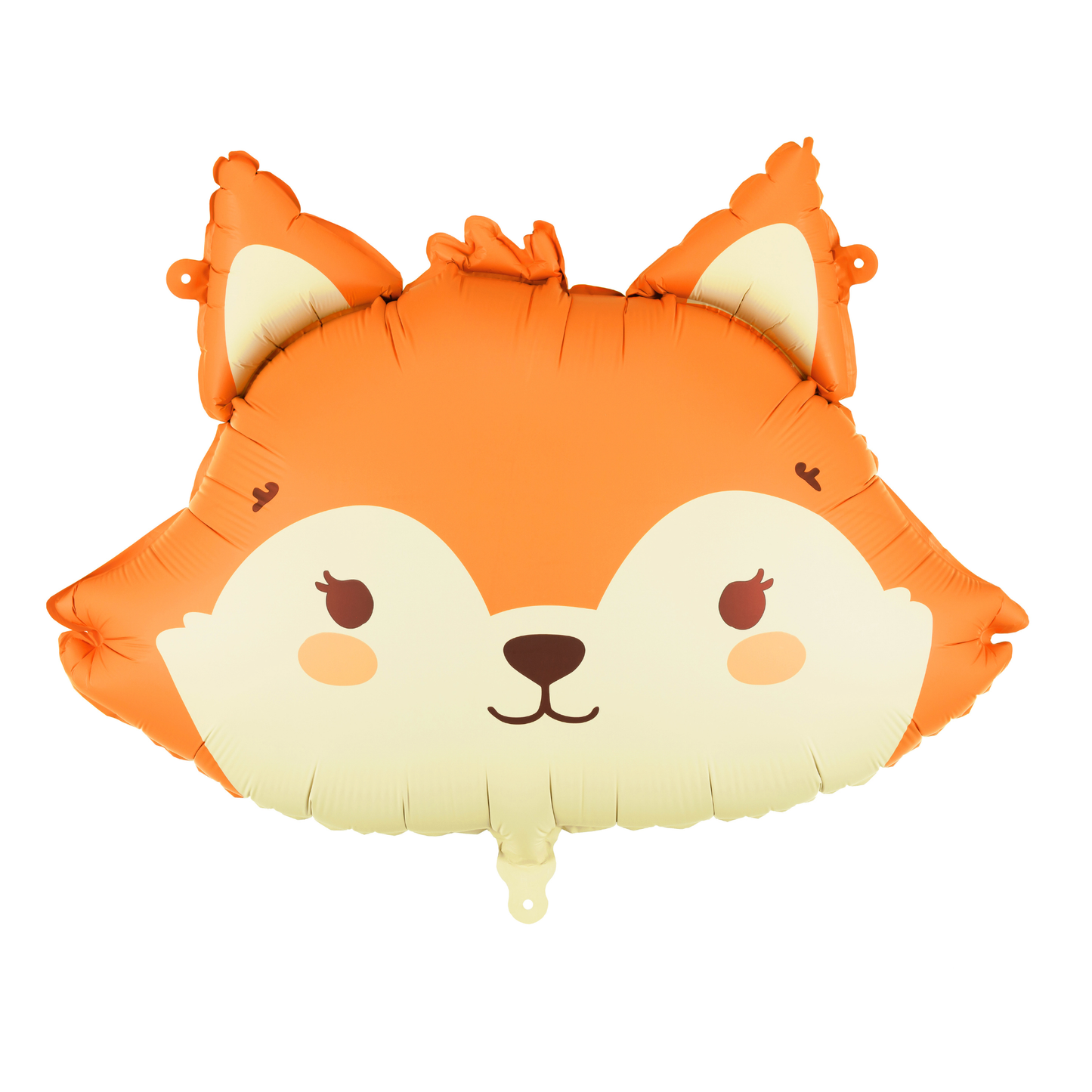 Cute fox foil balloon in warm orange tones, perfect for woodland-themed party decor available at our Toronto party shop.