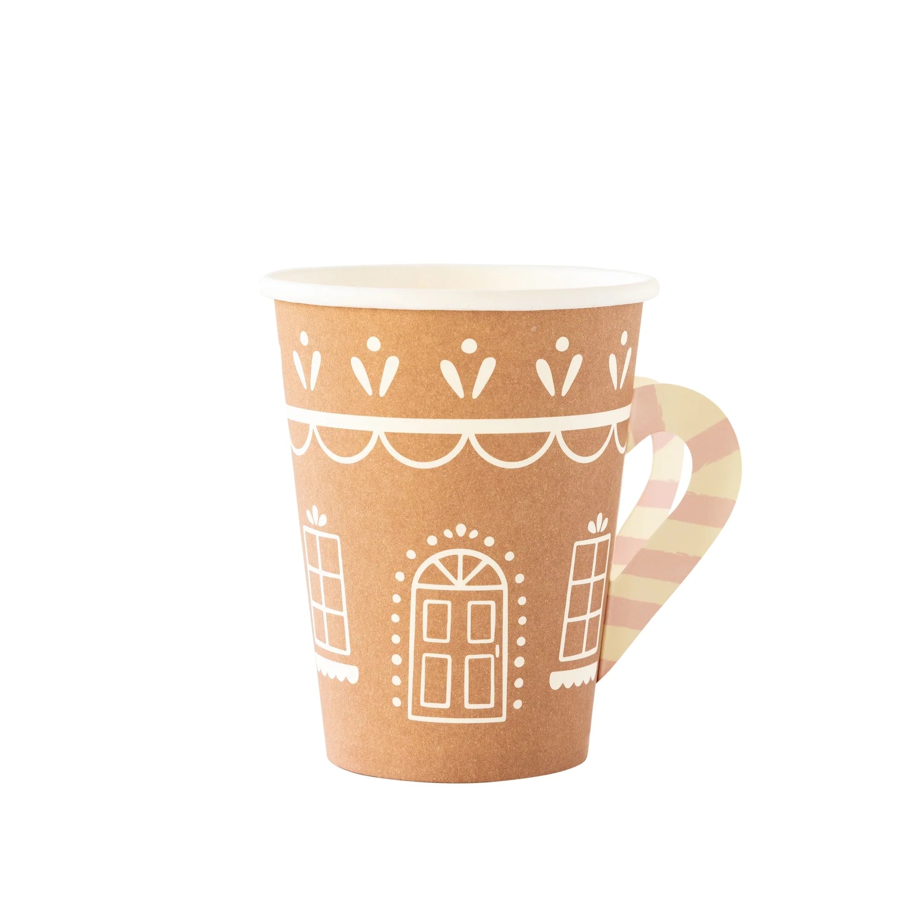 GINGERBREAD HOUSE PAPER PARTY CUP β CONFETTIMYPARTY