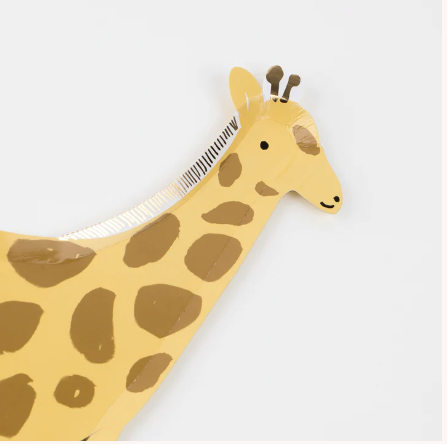 giraffe paper plates by Meri Meri