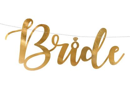 close up detailed shot of bride lettering