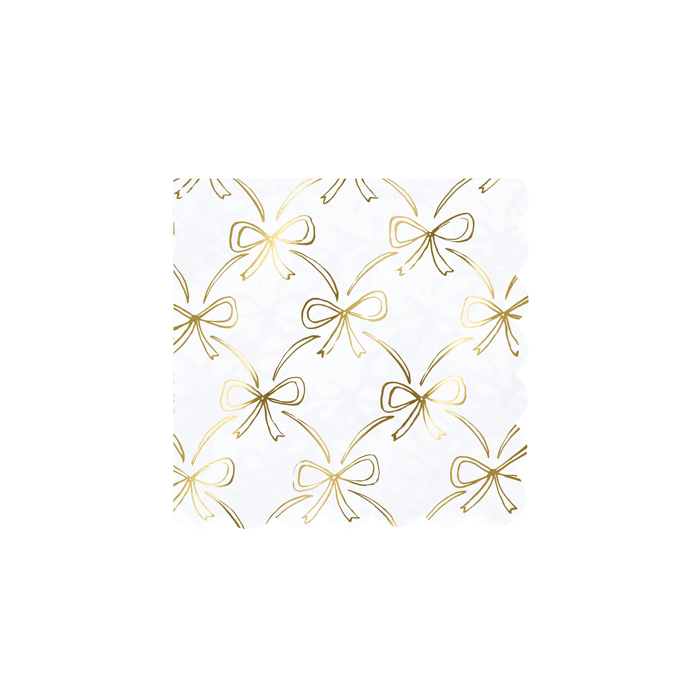 GOLD BOW SMALL NAPKINS BY MERI MERI