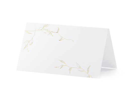 gold branches places cards- pack of 10 