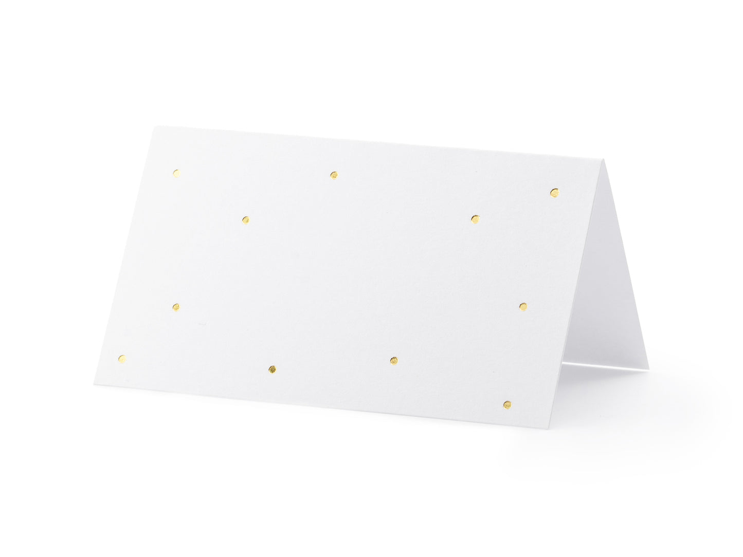 gold dots place cards 