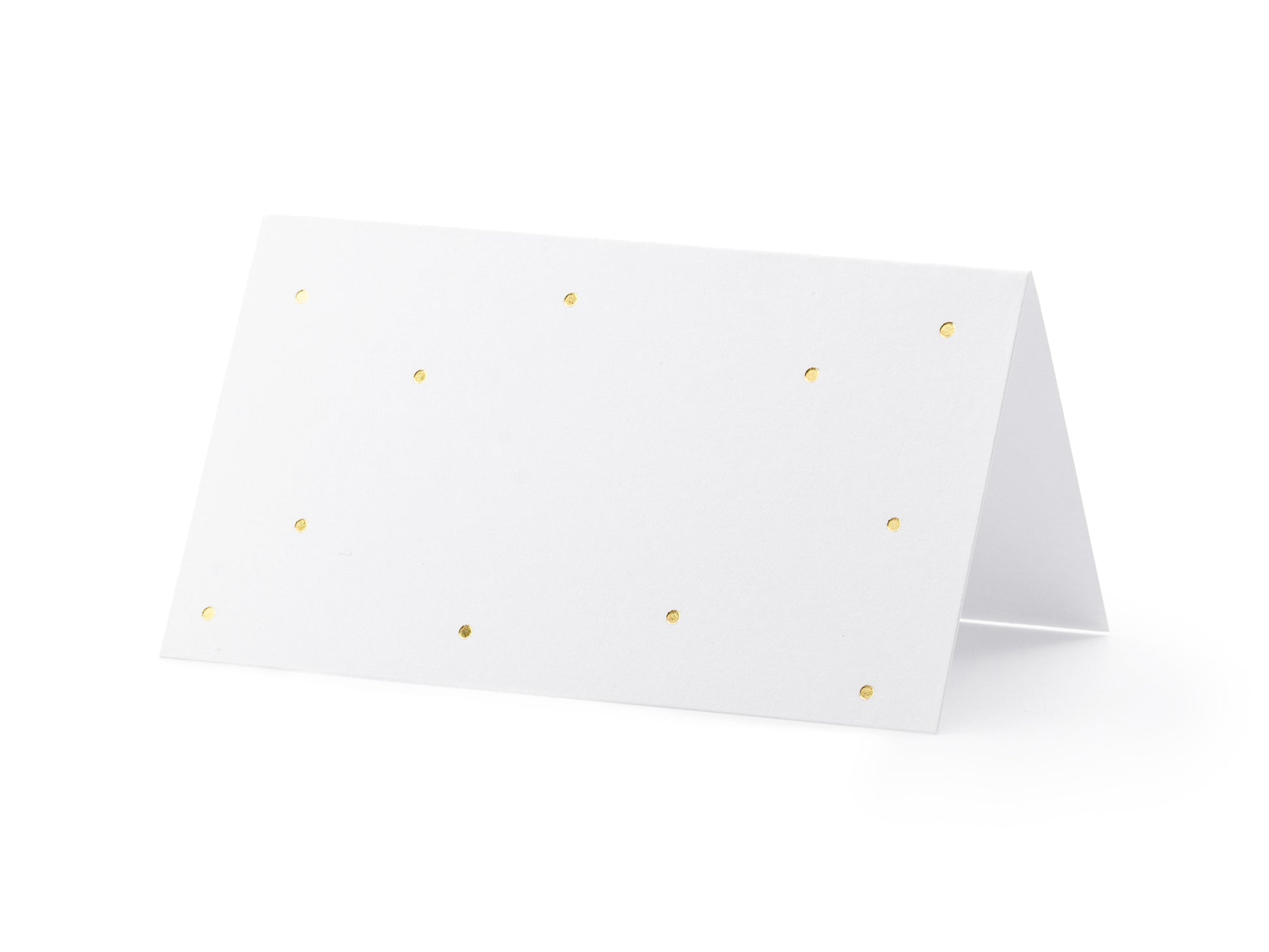 gold dots place cards 
