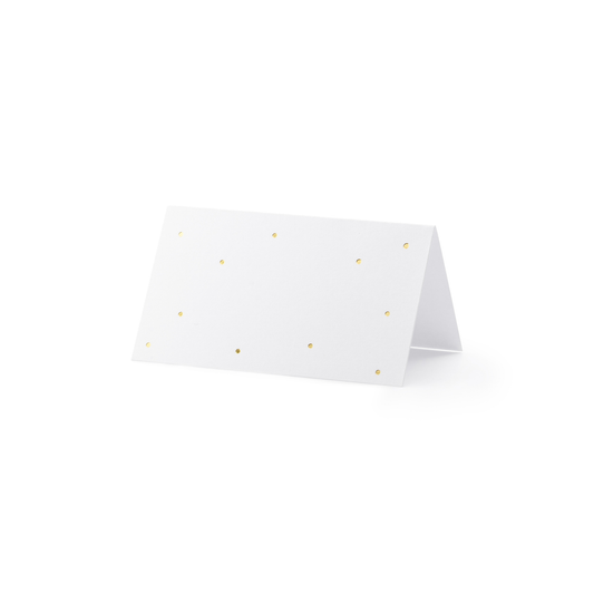 GOLD DOTS PLACE CARDS