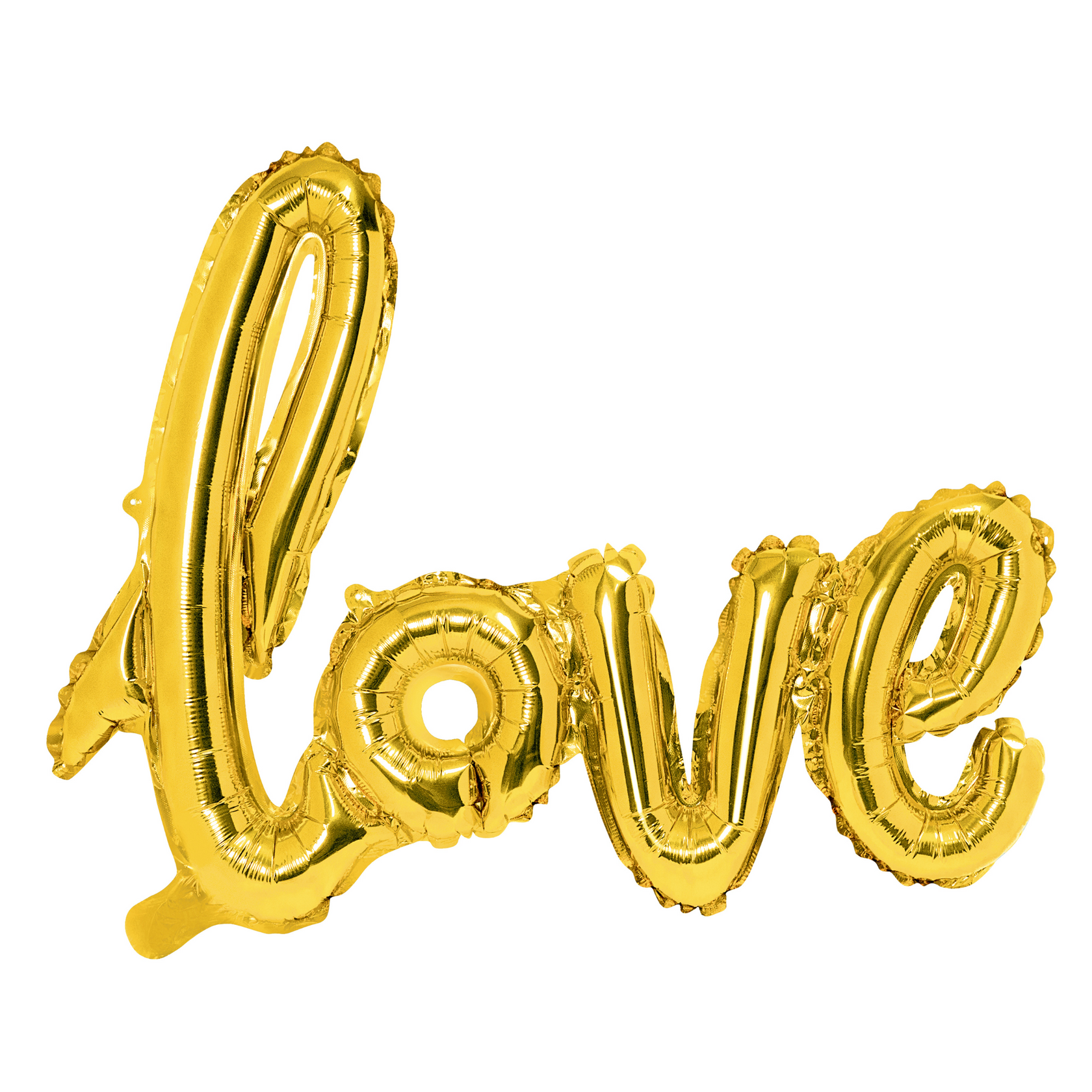 GOLD 'LOVE' SCRIPT FOIL BALLOON – CONFETTIMYPARTY