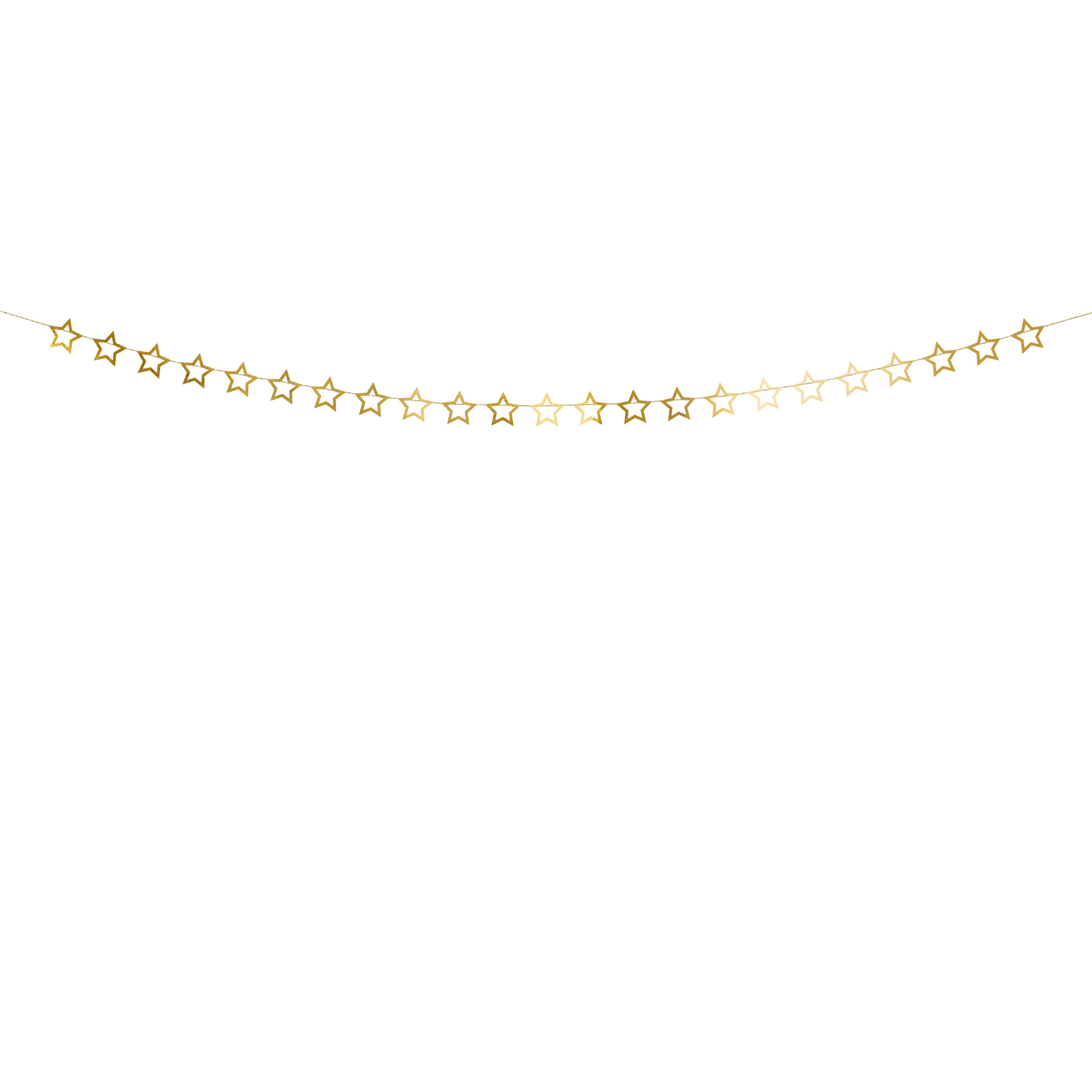Metallic gold star paper garland available in Toronto and shipping across Canada