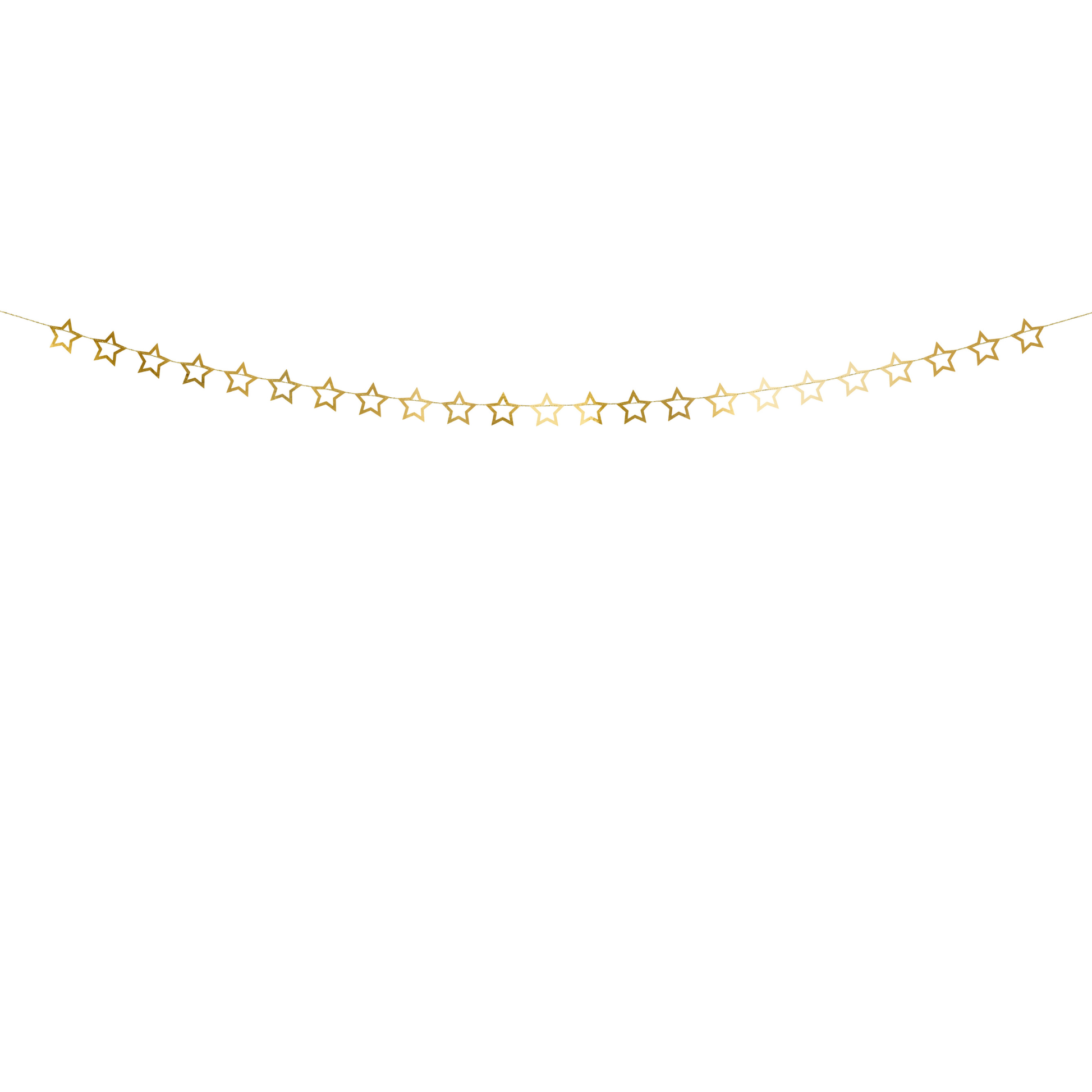 Metallic gold star paper garland available in Toronto and shipping across Canada