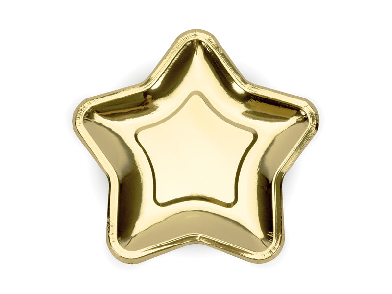 gold star paper plates