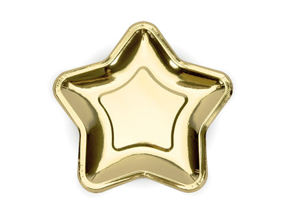 gold star paper plates